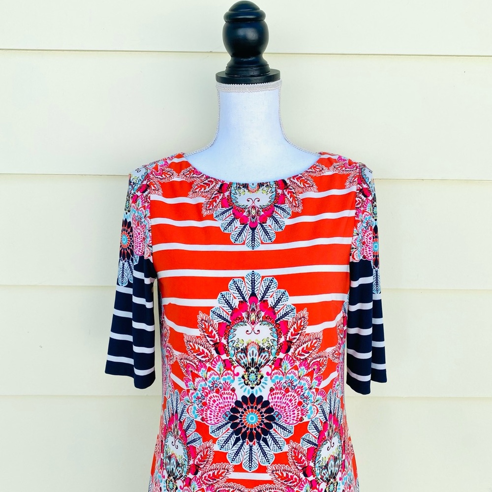Eliza J Print Jersey Sheath Dress - Picture 6 of 11